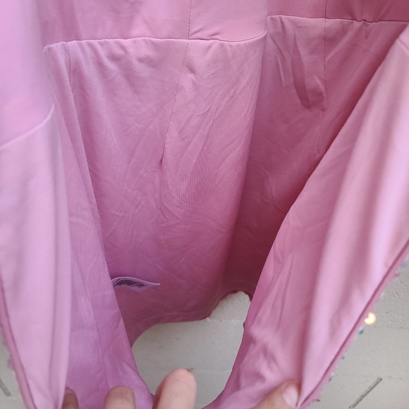 Helsi | Abby Iridescent Sequin Halter Minidress in Pink Rose Size XS - Picture 13 of 14